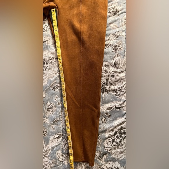 Spanx Faux Suede Rich Caramel Leggings Size XL Shapewear Pants - Picture 10 of 12